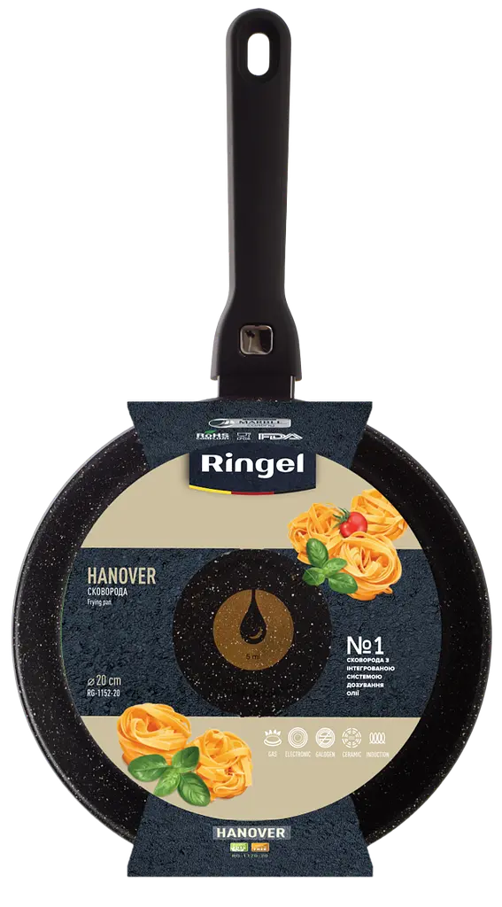 Сковорода Ringel Hanover 20 см kuh0016745 - фото 3