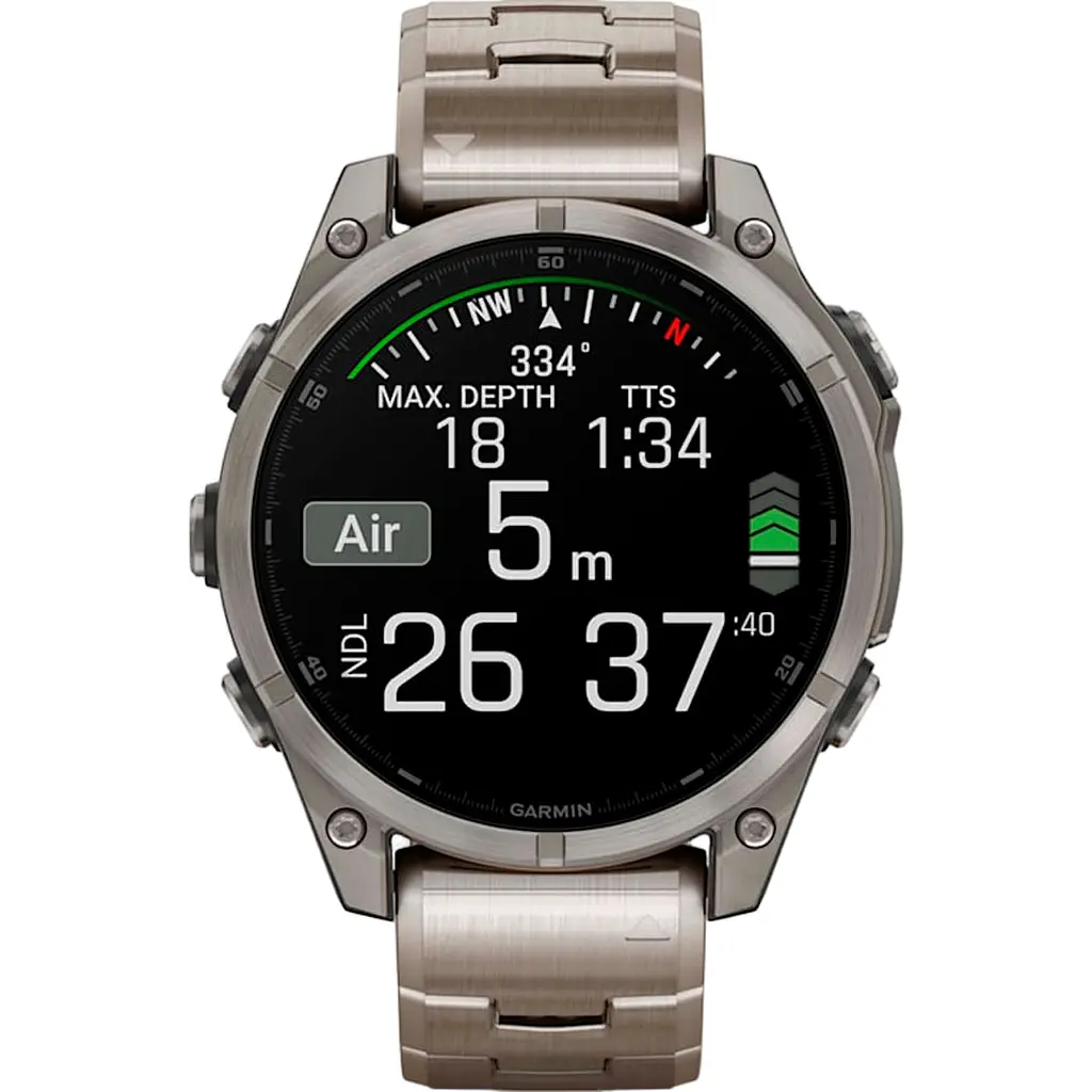 Смарт-часы Garmin Fenix 8 AMOLED Sapphire 47mm Titanium with Vented Titanium Bracelet [010-02904-40] [115090] - фото 10