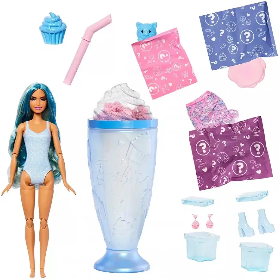 Кукла Barbie Pop Reveal серии Любимые сладости – голубой милкшейк (JFY61) - фото 3