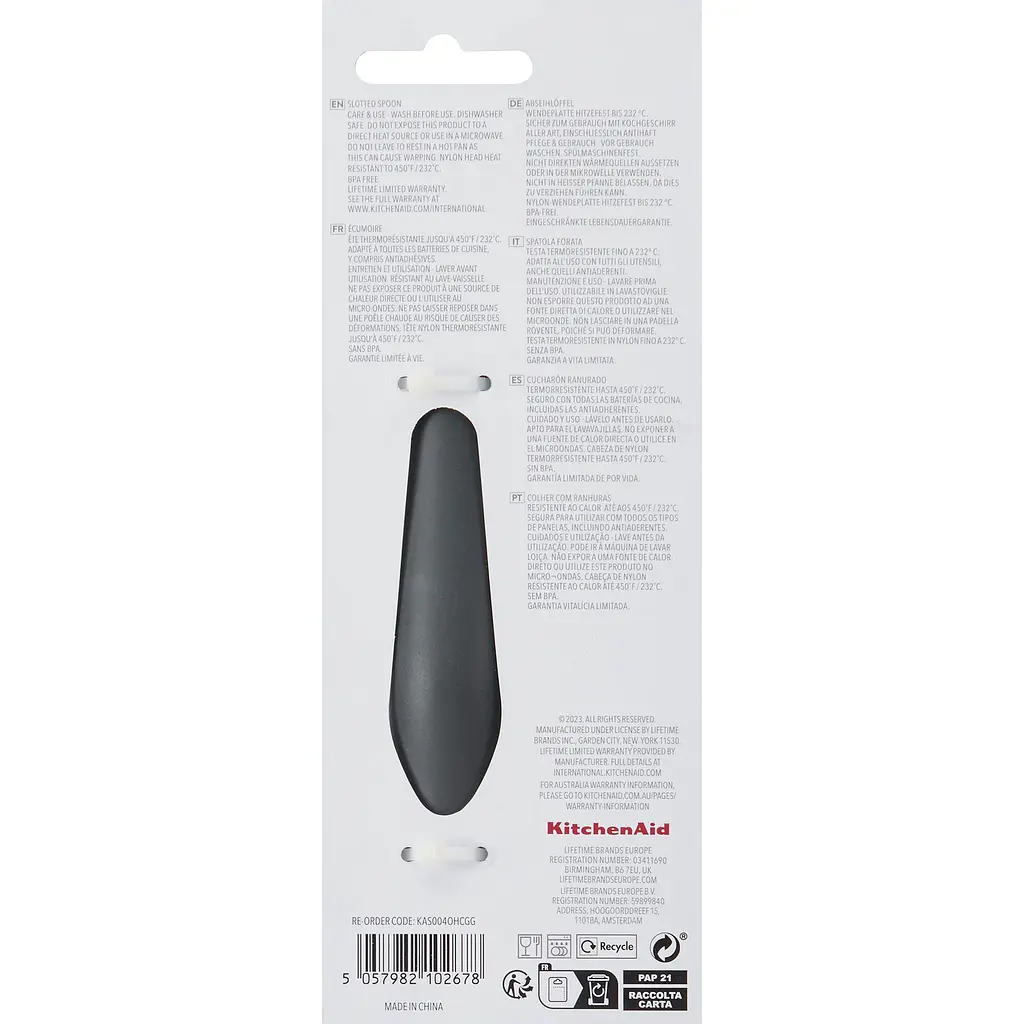 Ложка для сервіровки KitchenAid Coreline з прорізами сіра (KAS004OHCGG) - фото 4