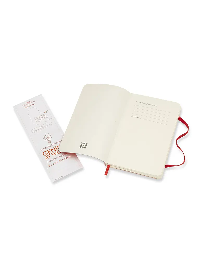 Записник Moleskine Classic кишеньковий, Клітинка Червоний М’який (QP612F2) - фото 3