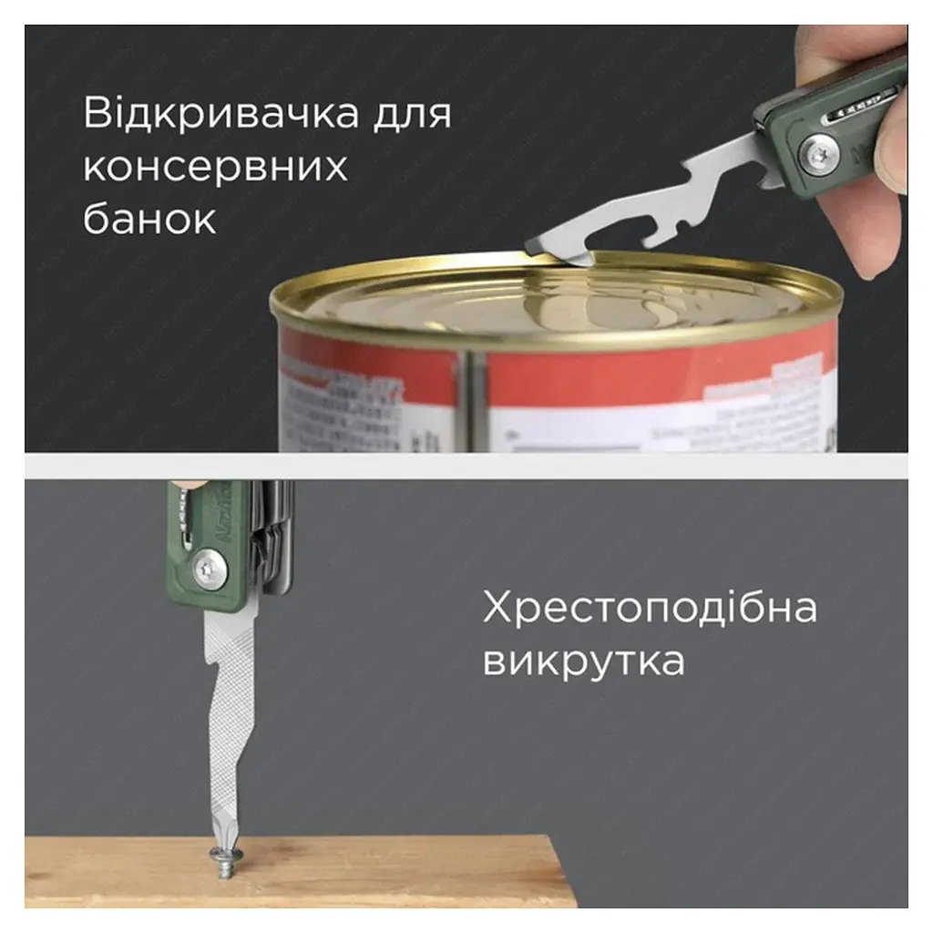 Мультитул NexTool Multi Functional Knife зелений (NE20098) - фото 4