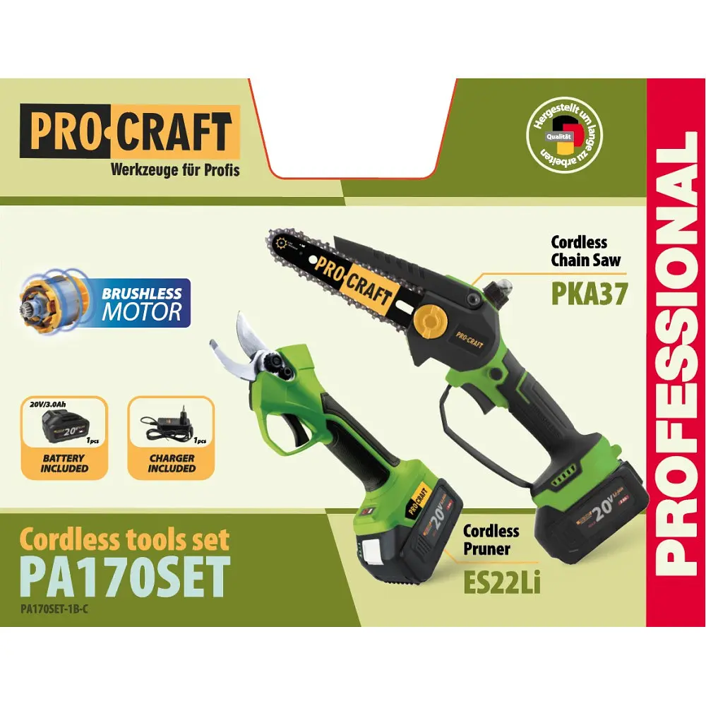 Набір акумуляторного інструменту Procraft PA170SET - фото 2