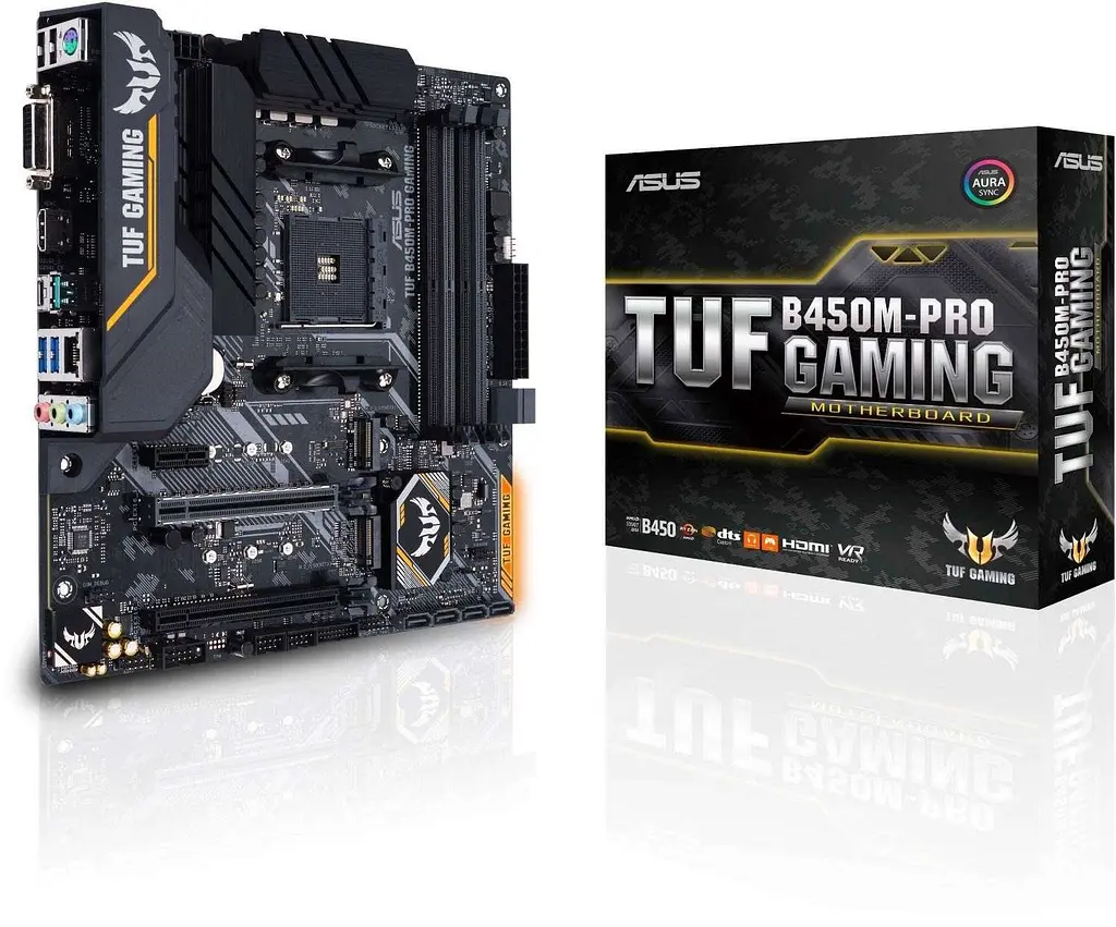 Материнская плата ASUS TUF Gaming B450M-PRO GAMING (TUF B450M-PRO GAMING) (Socket AM4, AMD B450, Micro-ATX) Б/у - фото 6