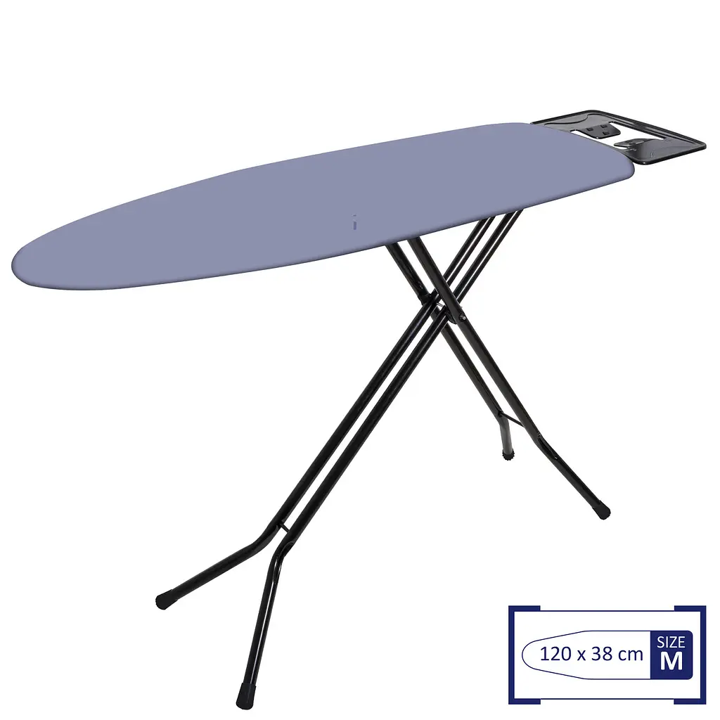 Дошка для прасування Casa Si Superstandard Basic 120x38 см сталь Чорний/Сріблястий - фото 2