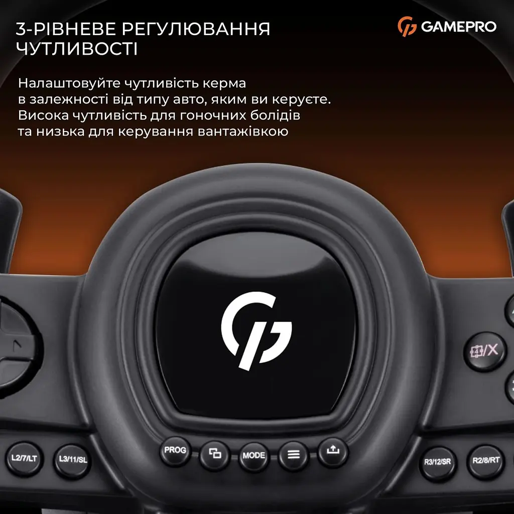 Руль и педали GamePro RW038PM с коробкой передач PC/XBOX/SWITCH/PS3/PS4 - фото 13
