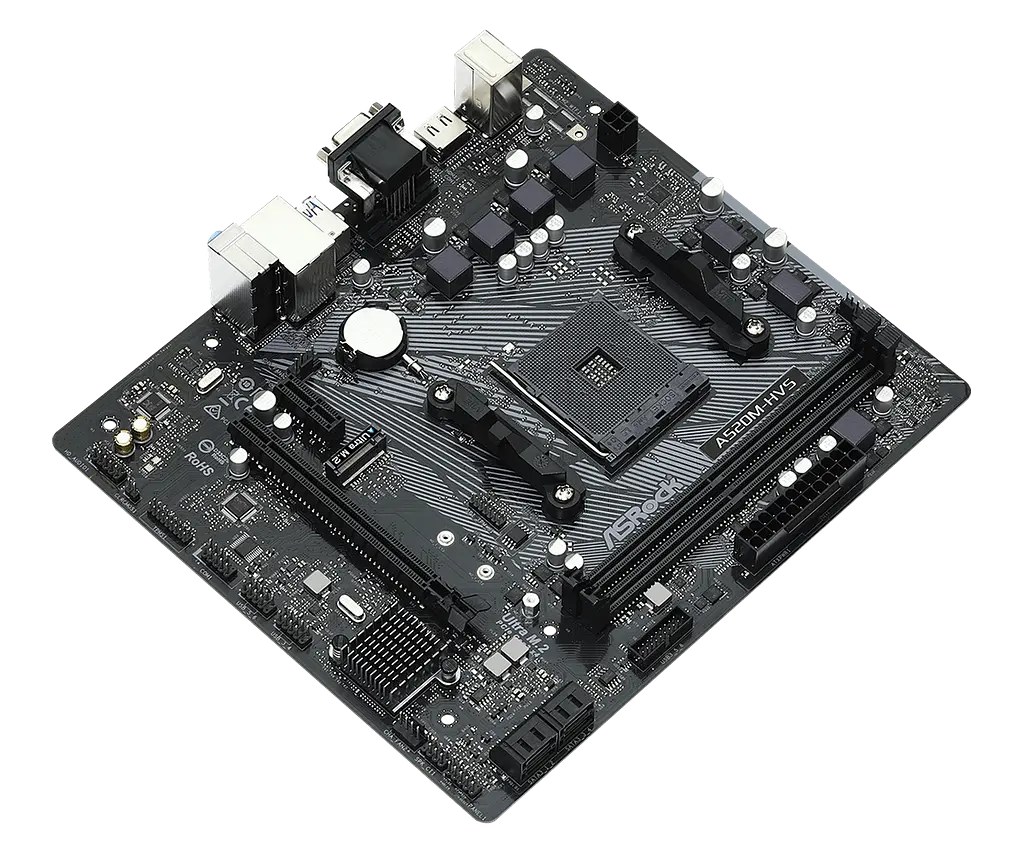 Материнська плата ASRock A520M-HVS Socket AM4 (A520M-HVS) - фото 2
