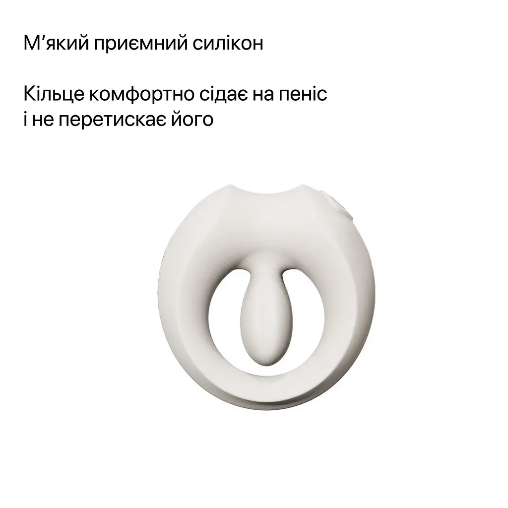 Ерекційне смарт-віброкільце Zalo Apis Ivory White, до 4 годин роботи, зарядний кейс - фото 6