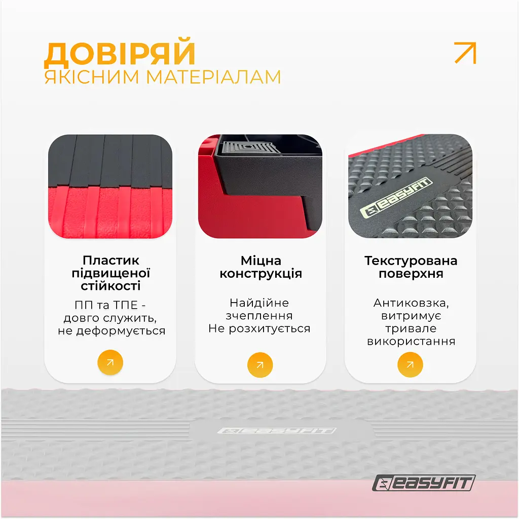 Степ для аеробіки 3-ступінчастий EasyFit - фото 5