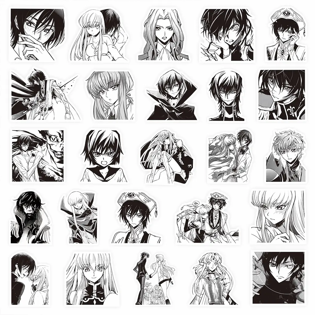 Стікерпак Набір наклейок GeekLand Код Гіас Code Geass 80 штук - фото 2