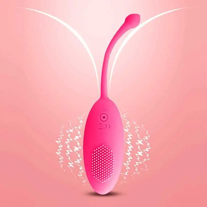 Віброяйце з масажними щетинками USB 18 см Жовтий K0494-2 - фото 2
