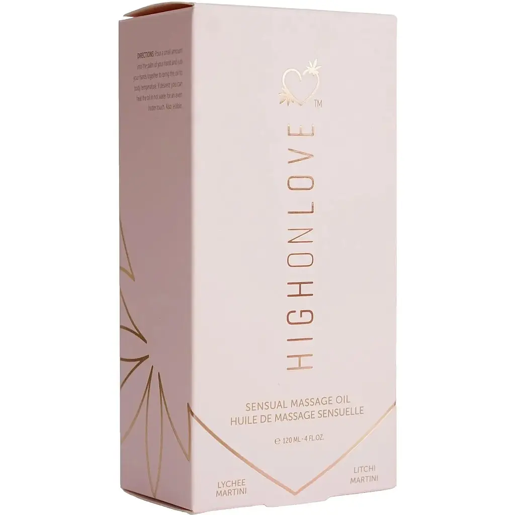 Массажное масло HighOnLove Massage Oil - Lychee Martini (120 мл) - фото 3