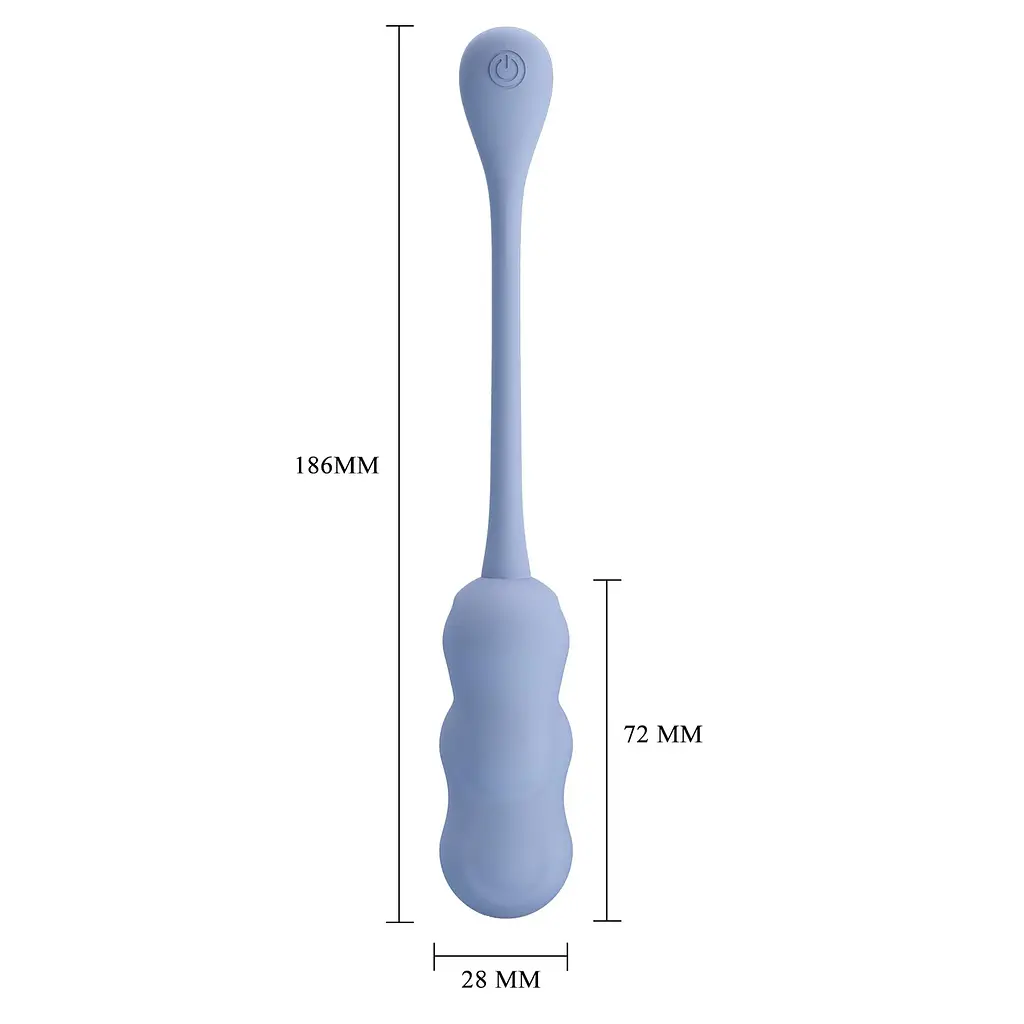 Виброяйцо Pretty Love Leshy 18.6 см голубой - фото 8