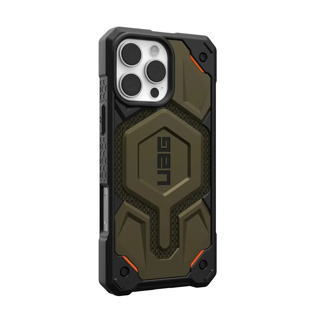 Чехол UAG для iPhone 16 Pro Max, Monarch Pro Magsafe, Kevlar Element Green teh0019341 - фото 2