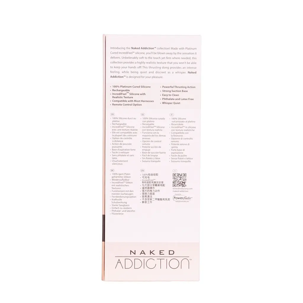 Фалоімітатор Addiction Naked Addiction 8.5” Thruster із пульсацією, 21,6 см - фото 16