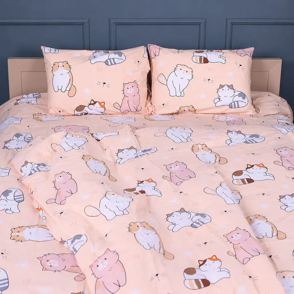 Підковдра MirSon 17-0665 Cream Kittens бязь 175х210 см (2200010064360)