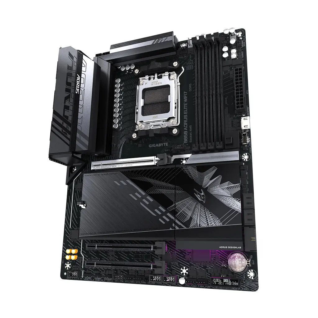 Материнская плата B850 A ELITE WF7 sAM5 B850 4xDDR5 M.2 Wi-Fi BT ATX Gigabyte teh0018940 - фото 4