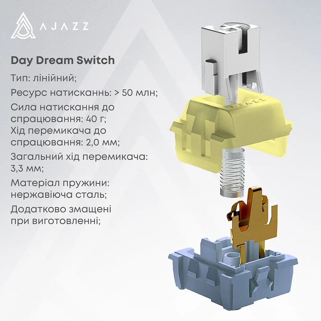 Клавиатура Ajazz AK650 Day Dream Switch Black (AK650-DD-BG) [156880] - фото 8
