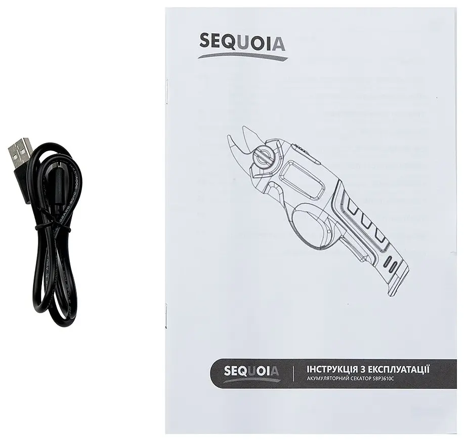 SEQUOIA Секатор акумуляторний SEQUOIA SBP3610C 3.6В акб 1х2А·рік d різа 10мм ЗП 0.6кг - фото 3
