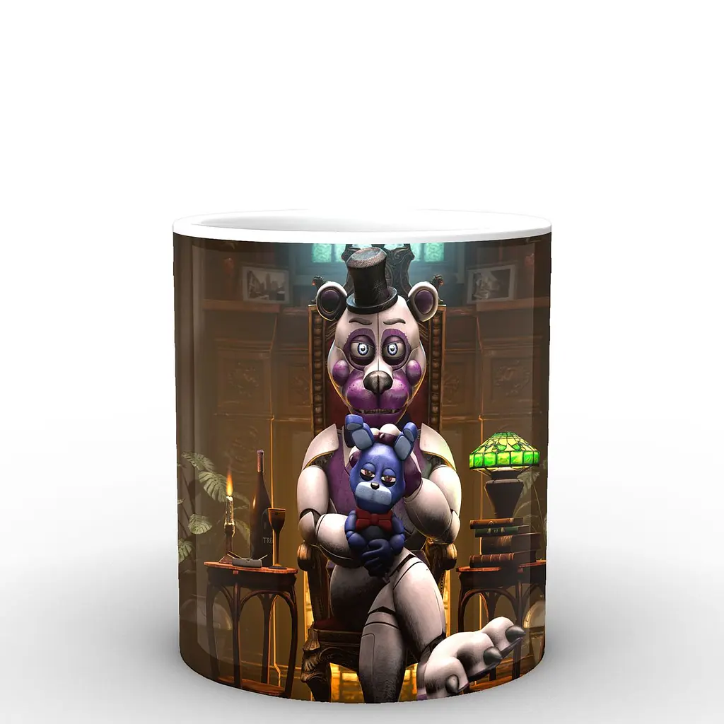 Кухоль GeekLand Five Nights At Freddys П'ять ночей з Фредді постер FN.02.052 330 мл білий - фото 3