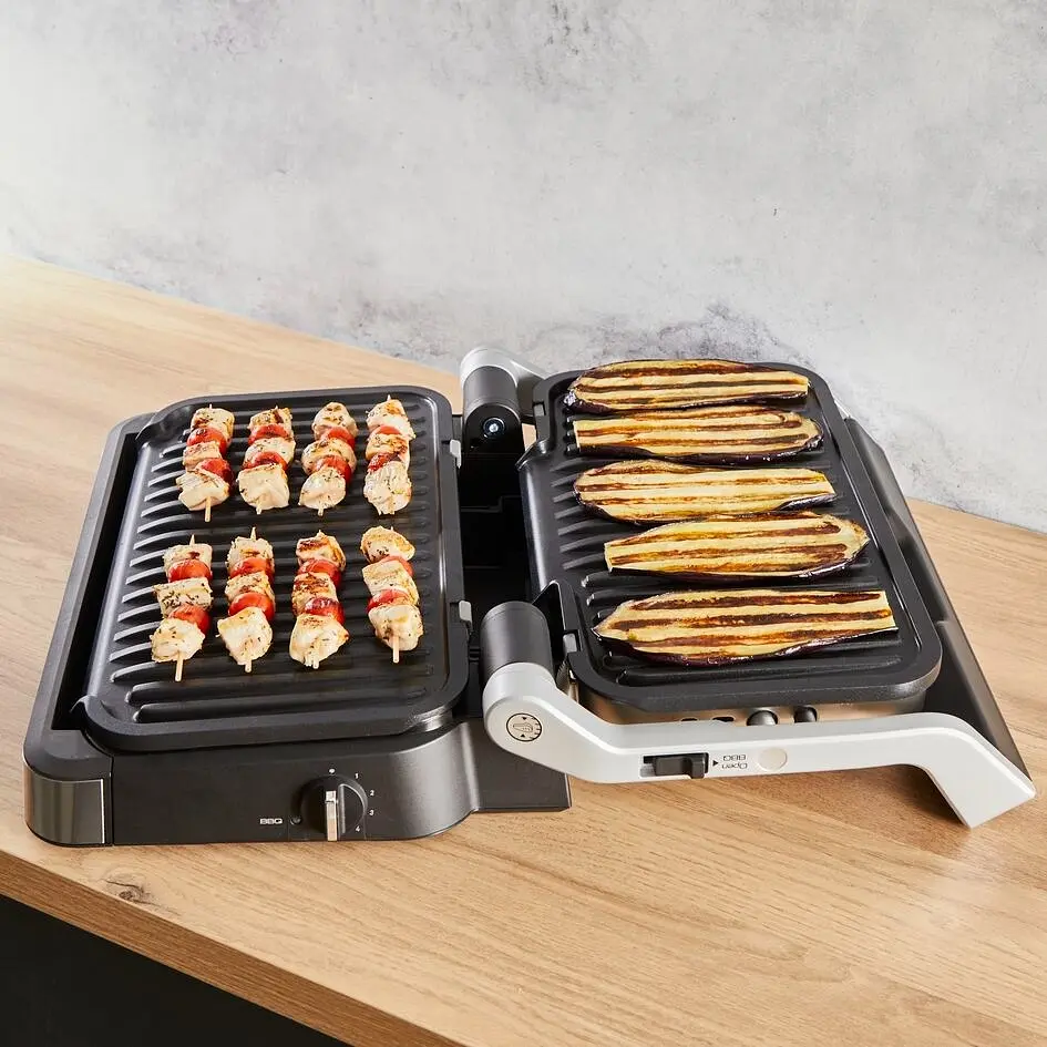 Гриль Tefal прижимной OptiGrill 2in1 XL 2200Вт съемные пластины сенсор толщины продуктов металл (GC782D30) - фото 9
