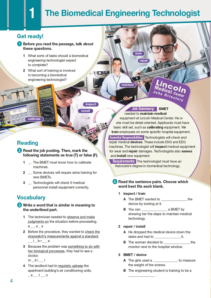 Career Paths. Medical Equipment Repair. Student's Book (with Digibooks App) - Дженні Дулі - фото 5