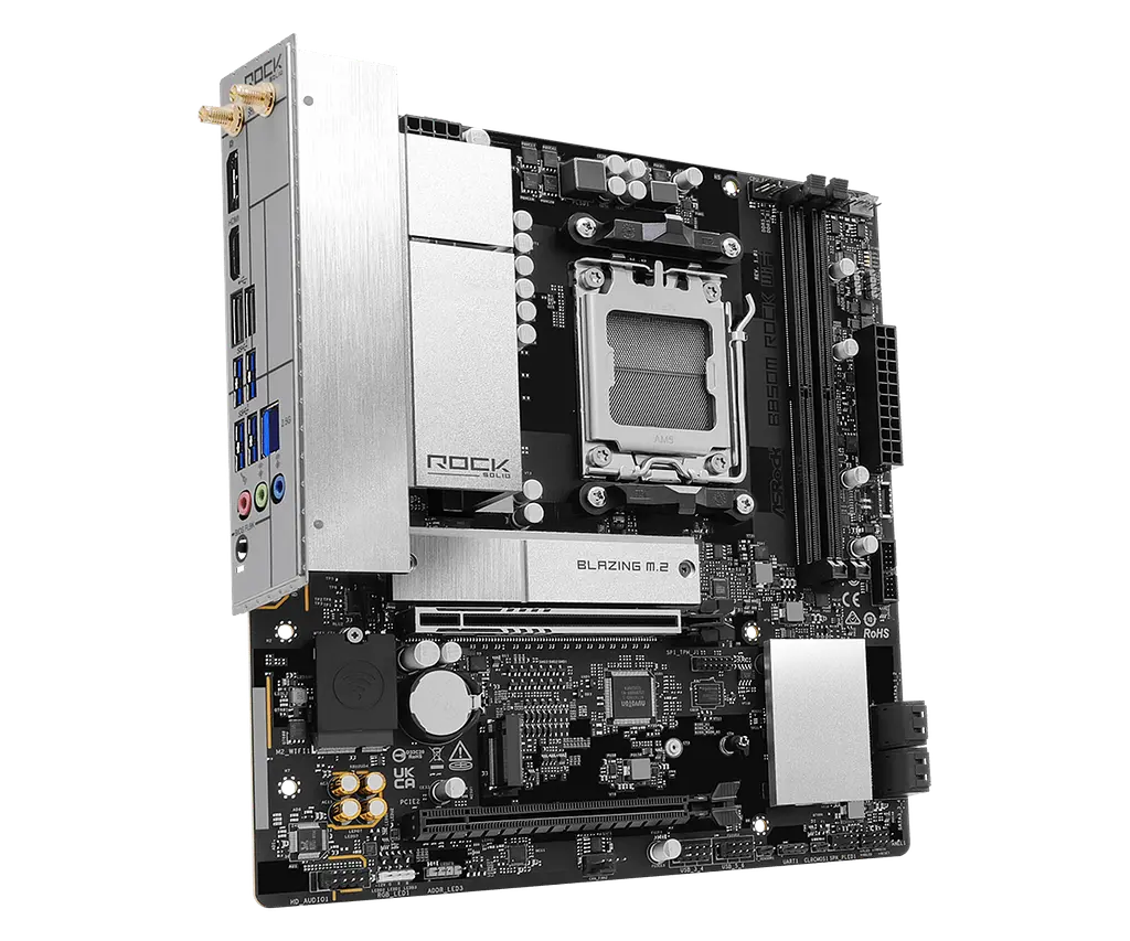 Материнська плата ASRock B850M Rock Wi-Fi Socket AM5 (B850M Rock WiFi) - фото 4