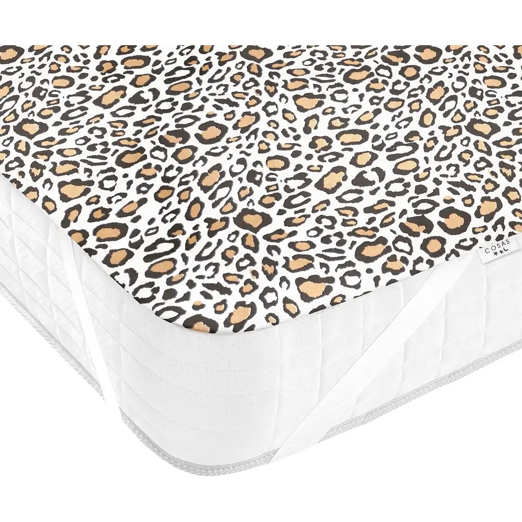 Наматрасник непромокаемый Cosas Diaper Leopard 70х120 см бежевый (WaterSheet_Leopard_120) - фото 5