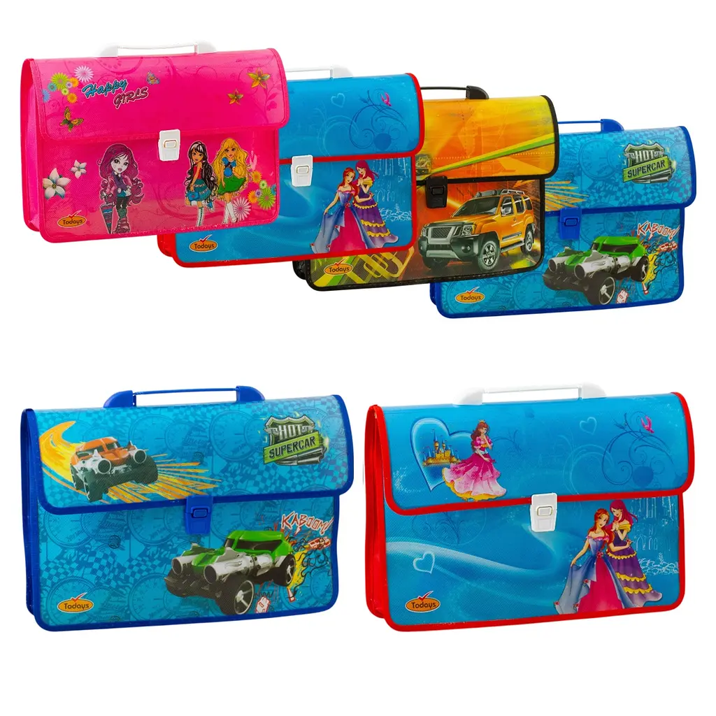 Пластиковый портфель 36×25×7 см (в ассортименте) 4006DSCN - фото 2