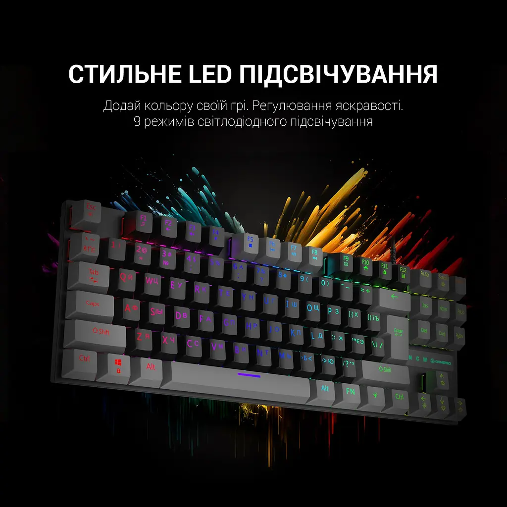 Клавиатура GamePro Red Switch механическая (MK100R) - фото 9