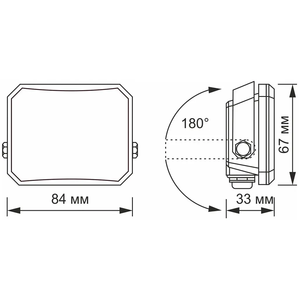 Прожектор Videx VLE-F3-0105B - фото 4