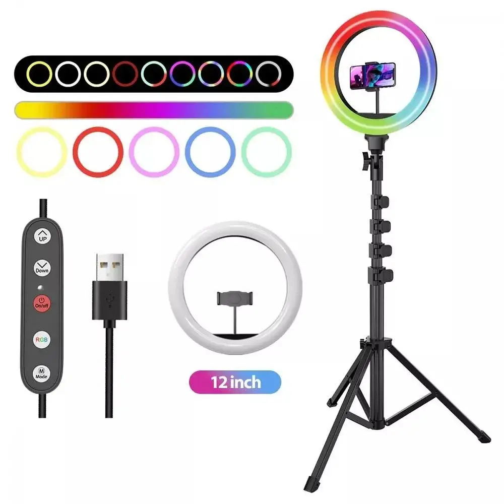Кольцевая светодиодная лампа RGB Proove Halo 10" (PLRL10100401) - фото 2