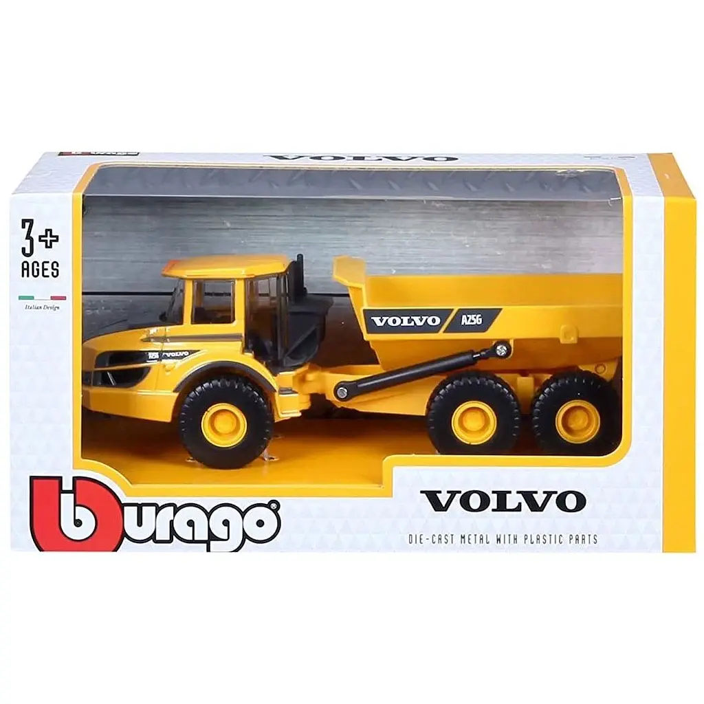 Автомодель Bburago Construction Volvo A25G Самоскид (18-32083) - фото 11