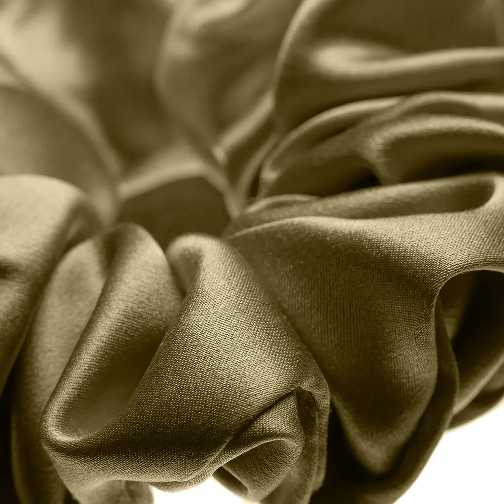 Набор из 2 шелковых резинок для волос Чумацький Шлях S+L - два режима фиксации хаки (1244-02) - фото 5