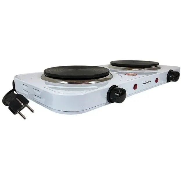 Електроплитка SeaBreeze SB-063 2000 Вт 2 конфорки диск біла - фото 3