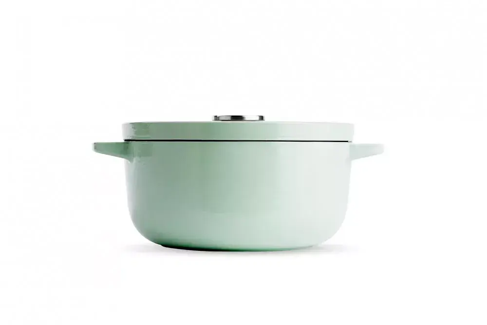 Каструля чавунна з кришкою KitchenAid 22 см 3,3 л колір фісташковий (CC007433-001) - фото 4