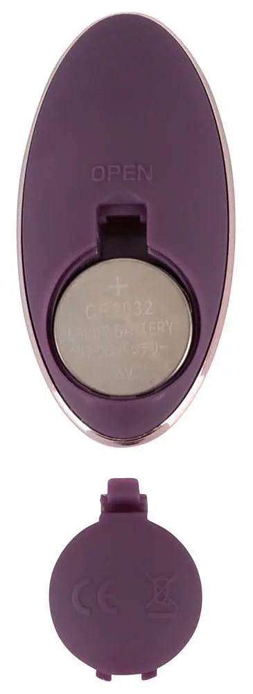 Віброяйце Javida RC Knocking Love Ball 17.5 см фіолетовий - фото 6