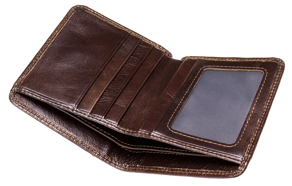 Мужской кожаный кошелек Vintage 10.5х8.4х1.5 см acs0015217 - фото 2