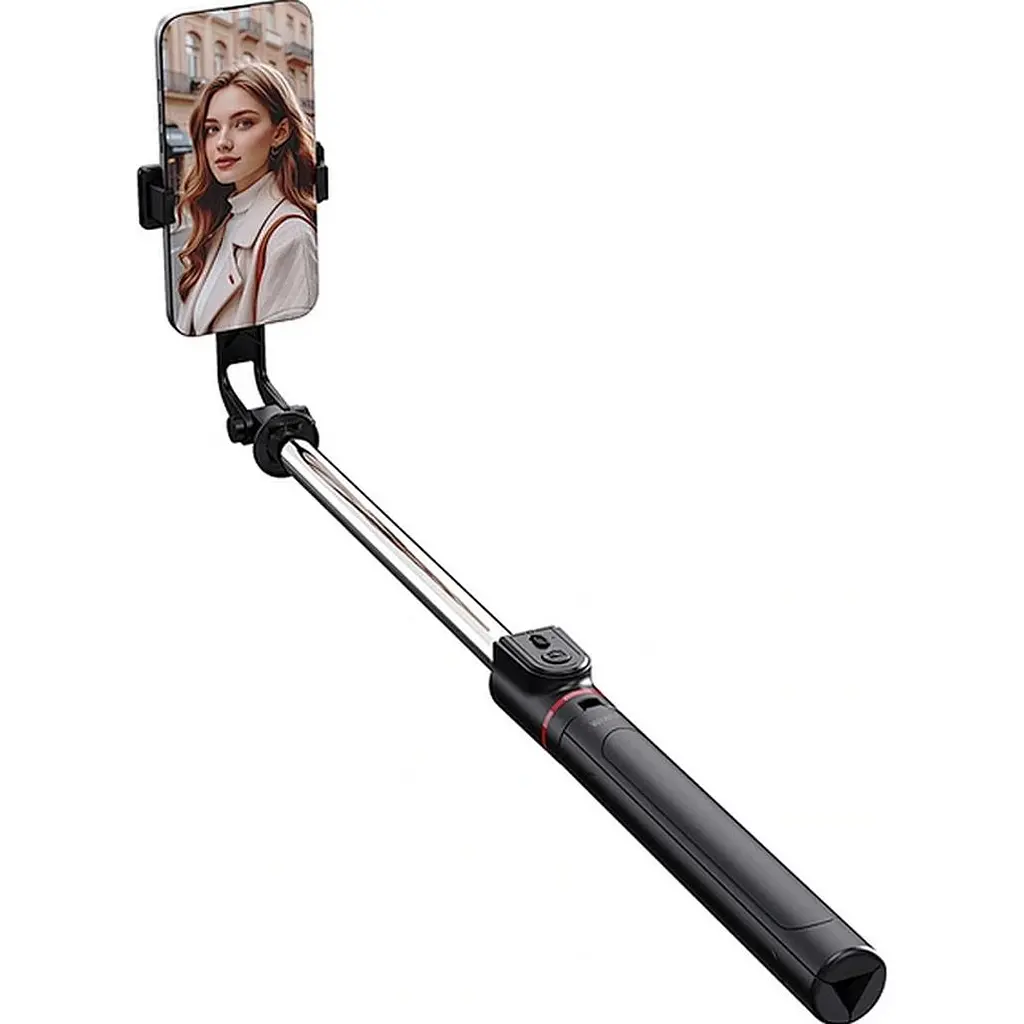 Монопод-штатив WiWU Bluetooth Selfie Stick Tripod with LED Black (Wi-SE015) [163485] - фото 5
