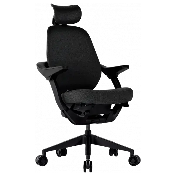 Офісне ергономічне крісло GT Racer B-6333 Fabric Dark Gray/Black
