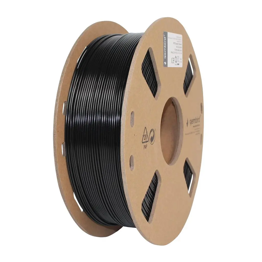 Філамент пластик Gembird для 3D-принтера 3DP-PETG 1.75 мм 1 кг, чорний (3DP-PETG1.75-01-BK) - фото 2