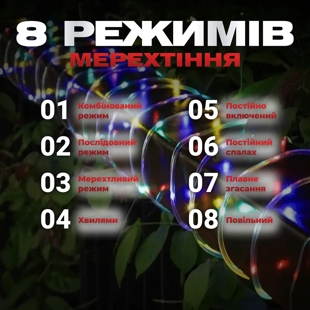 Гирлянда GarlandoPro Дюралайт уличная 240 LED длина 7 м морозостойкая, мультиколор (DR10МML) - фото 5