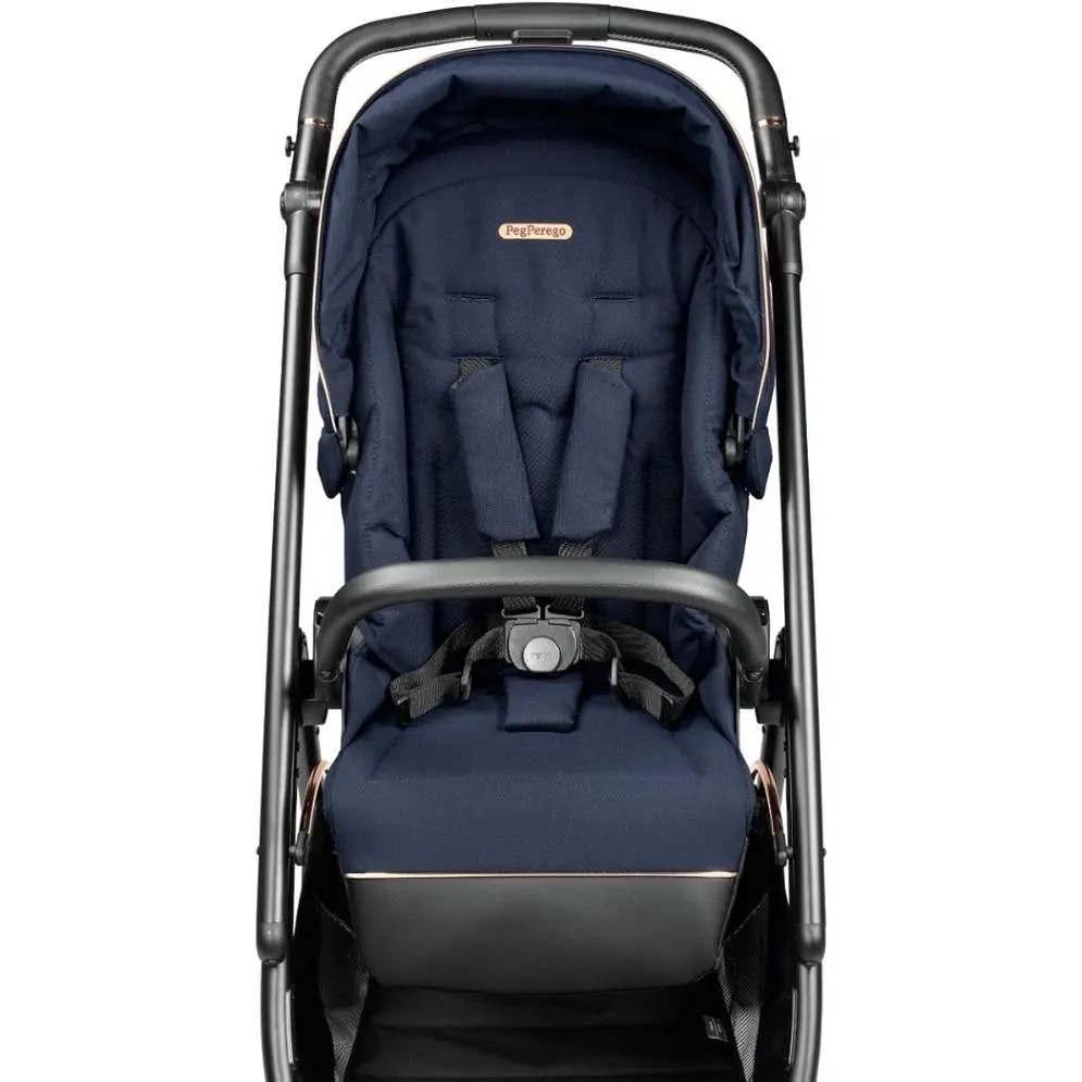 Коляска Peg-Perego Veloce Blue Shine SL 3 в 1 з підставкою до люльки синя - фото 10