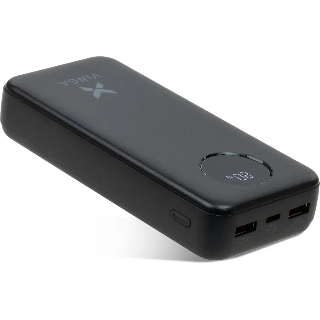Батарея універсальна Vinga 20000 mAh 22.5W Display Black (VPBB2022) - фото 2