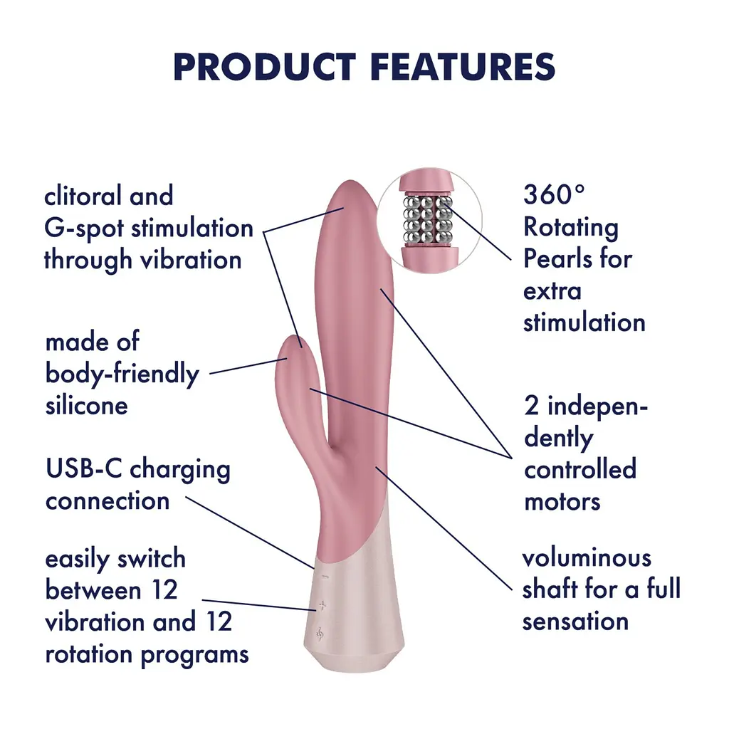 Вибратор-кролик Satisfyer Pearl Bunny 1 - фото 3