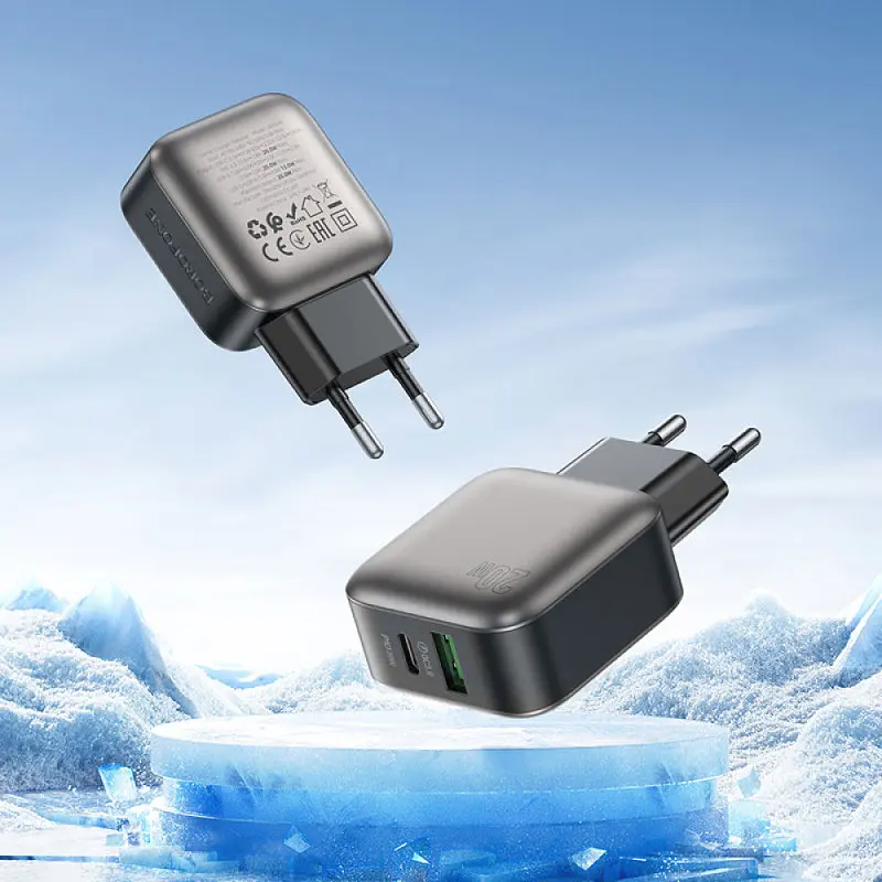 МЗП Borofone BAS54A Absolute PD20W+QC3.0 (1USB-A/1C) Black - фото 3