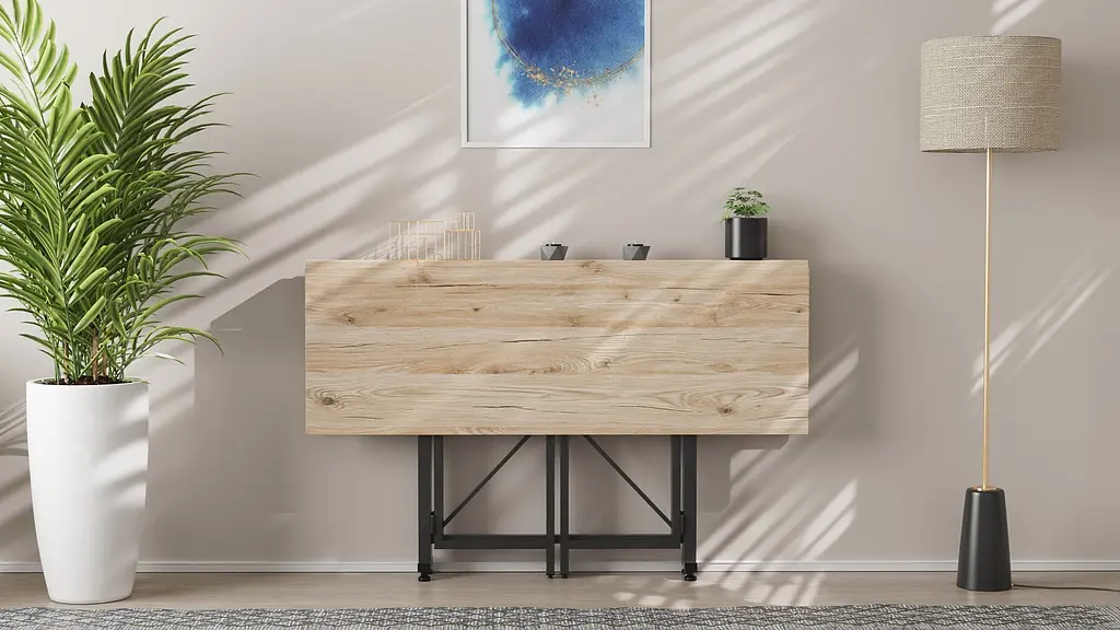 Стіл-книга трансформер Спайдер Ferrum-decor 750x1150x880 Чорний метал ДСП Дуб Сан-Марино 16 мм (FRD-105089) - фото 7