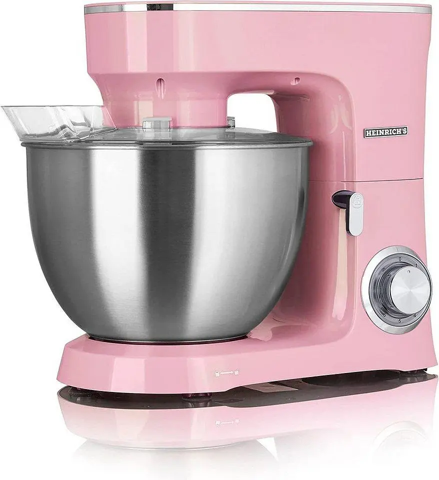 Кухонний комбайн-тестоміс 3 до 1 Heinrich's HKM 8083 Rosa 10 л - фото 4
