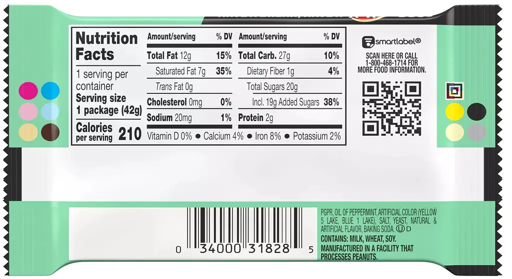 Батончик Kit Kat Duos Mint and Dark Chocolate Candy Bar 42 г - фото 2