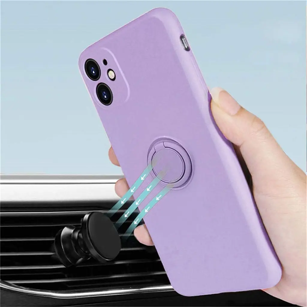 11 pro max бузковий Чохол Rokmym для iPhone 11 Pro Max з рідкого силікону, чохол для iPhone 11 Pro Max - фото 2